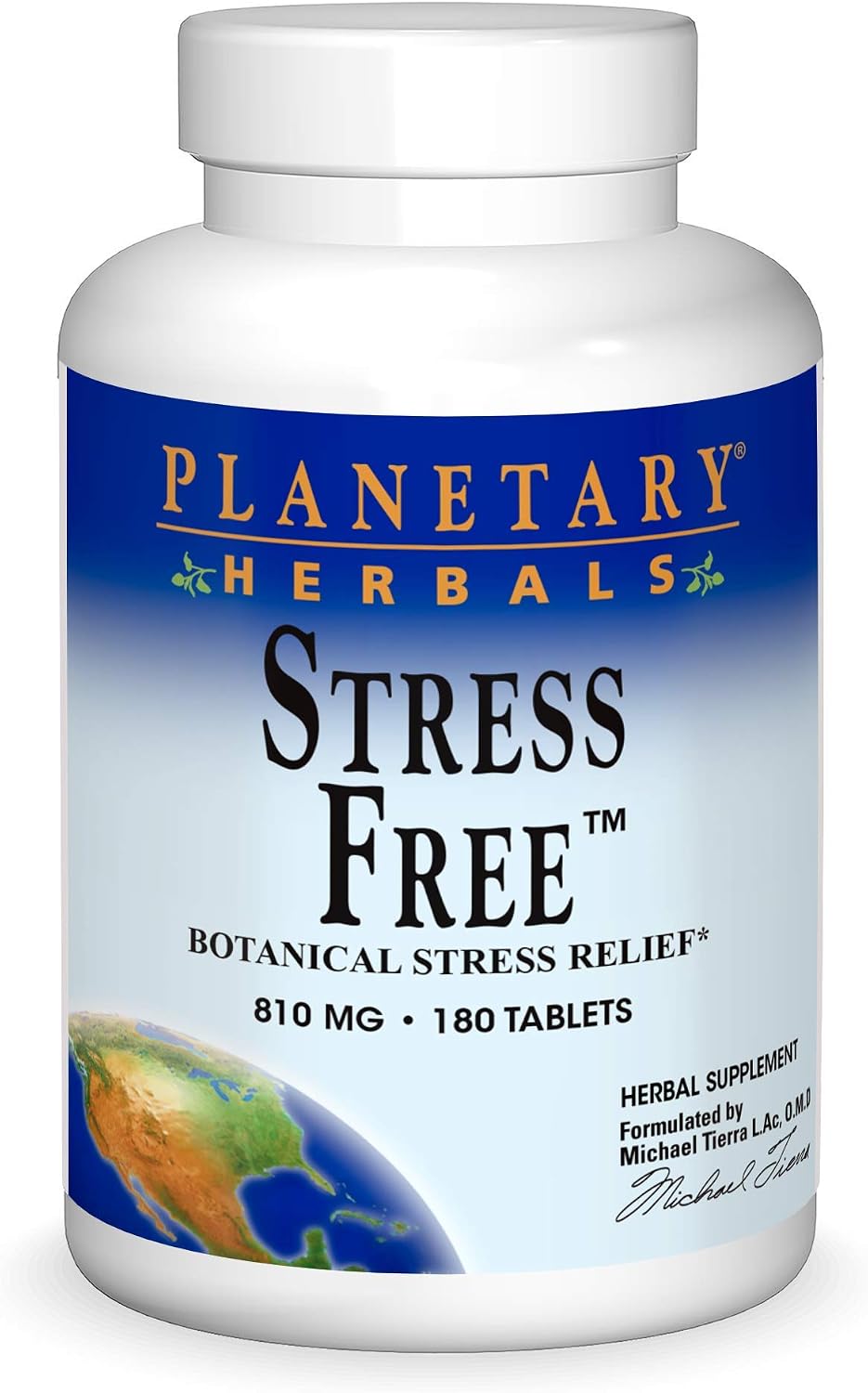Stress Free de Planetary Herbals - 180 Comprimidos para el Alivio del Estrés