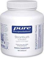 Pure Encapsulations Strontium (Citrate) | Hipollagergenic Supplement for Bone Health | 180 Capsules
