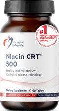 Designs for Health Niacina 500mg CRT - Vitamina B3 (Ácido Nicotínico) Liberación Controlada