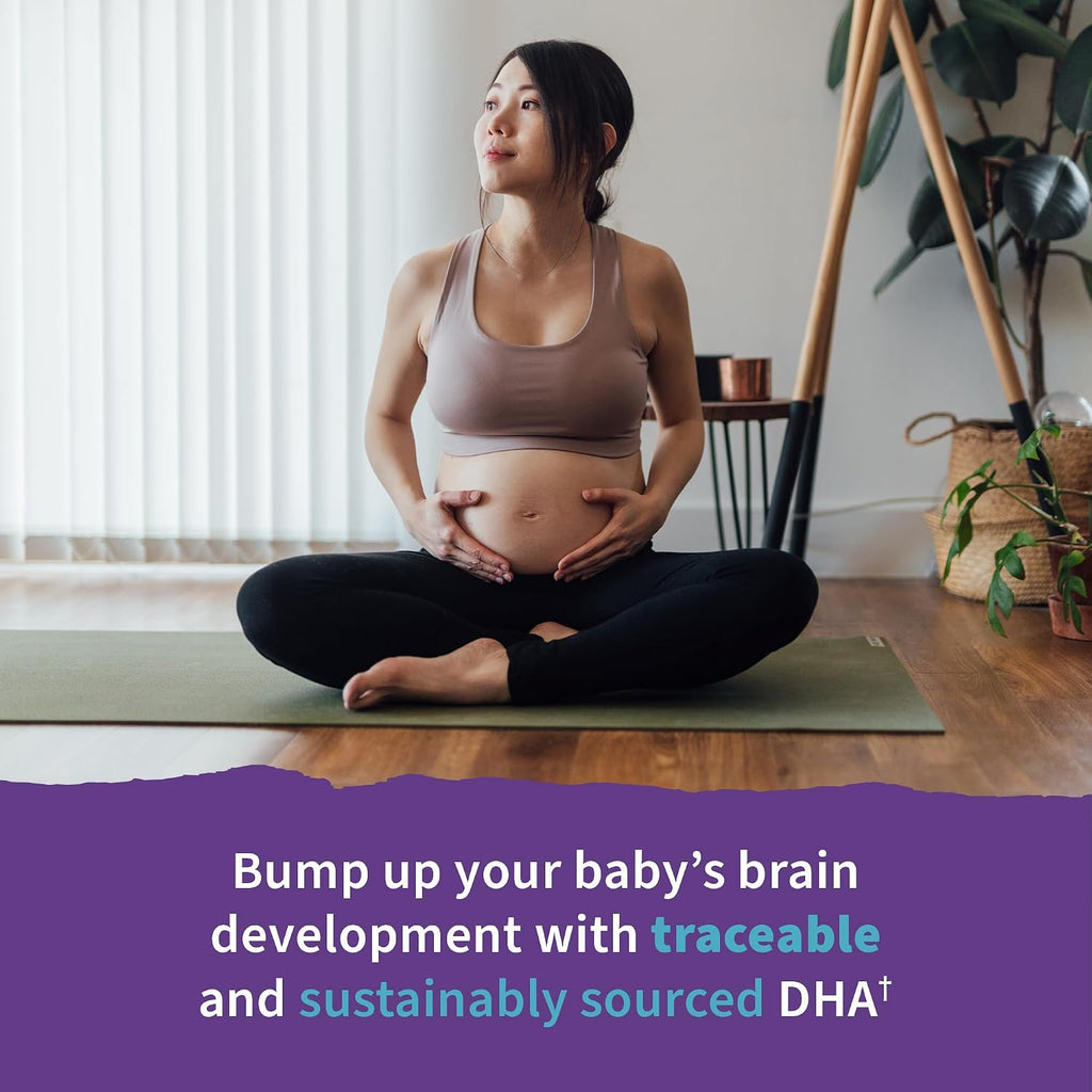 Garden of Life Dr. Formulated Prenatal DHA Fish Oil - 500mg DHA y DPA, 100% VD Vitamina D3, Omega 3 Embarazo, 30 Cápsulas
