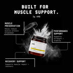 BEYOND RAW Chemistry Labs HMB Powder - Polvo de HMB para Rendimiento y Recuperación, 30 Servicios