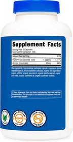 Nutricost Vitamina C con Zinc, 240 Cápsulas (Paquete de 3)
