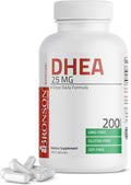 Bronson DHEA 25mg Fórmula Diaria, 200 Cápsulas Vegetarianas