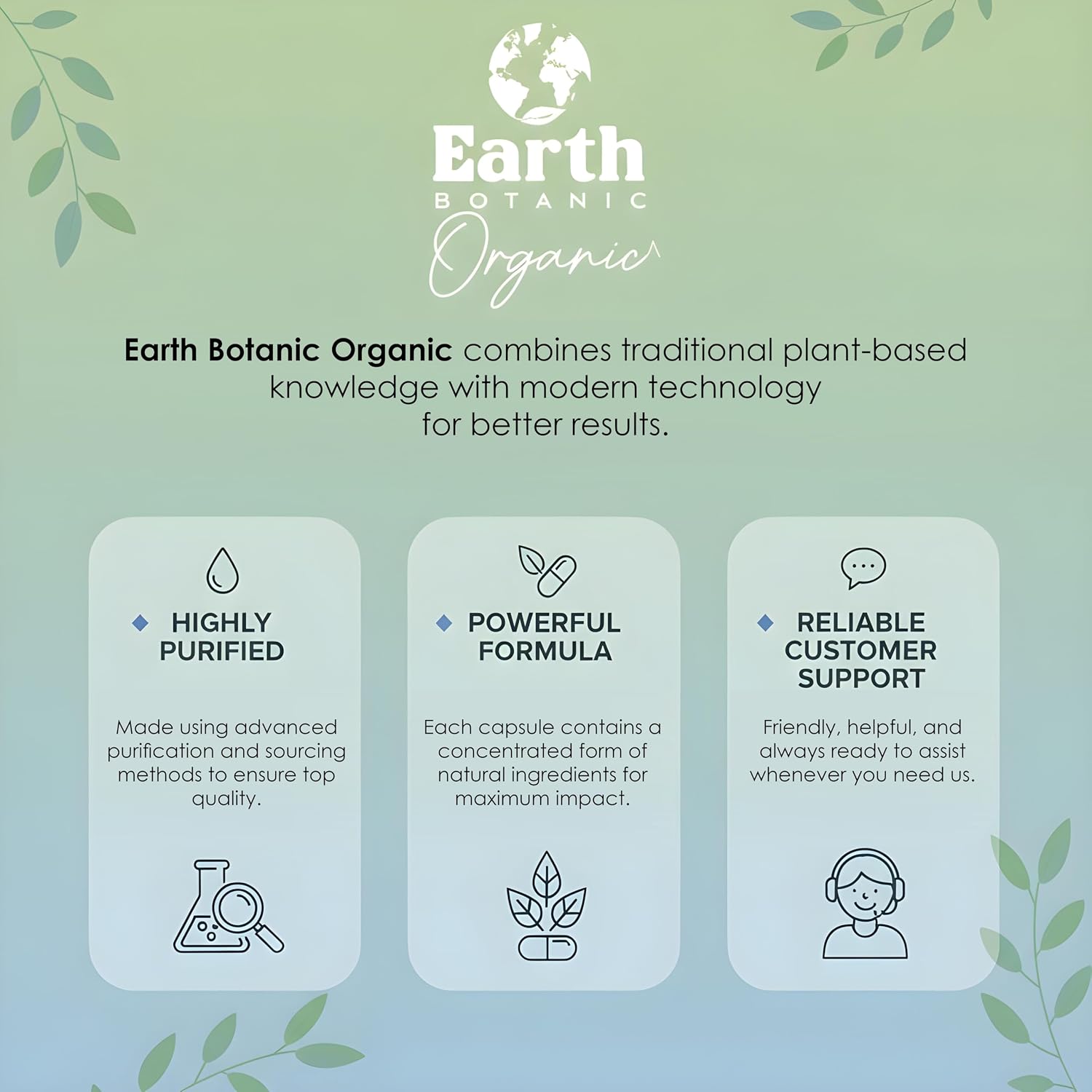 Earth Botanic Organic Aguaje Extracto en Cápsulas 1000 mg - 120 Cápsulas