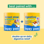 Happy Paws Scoot Stop – Snacks blandos para perros con aceite de coco, calabaza y algas marinas, 200 uds.