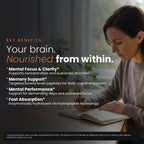 Nootropic Brain Supplement – Péptidos de Cerebro Bovino para Enfoque, Memoria y Claridad Mental – Apoyo Cognitivo Ancestral – Pasto Argentino, Non-GMO – 60 Cápsulas