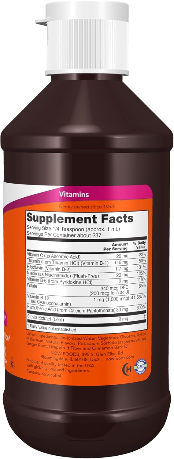 Complejo B-12 Líquido de NOW Foods - 8 oz (237 ml)