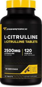 Primaforce L-Citrulline 2500mg por dosis, 60 dosis; 120 comprimidos