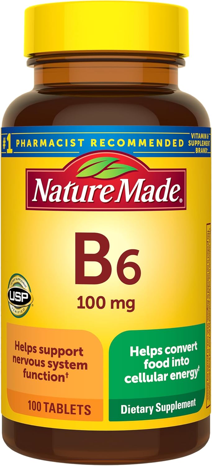 Nature Made Vitamina B6 100 mg – 100 Comprimidos
