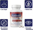 Symbiotics Colostrum Plus Chewables - Complemento Alimenticio con Calostro Bovino