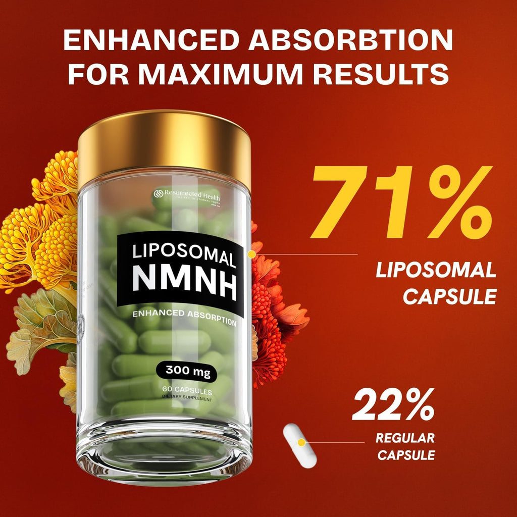 Resurrected Health NMNH Liposomal 300mg – 240 Cápsulas Veganas