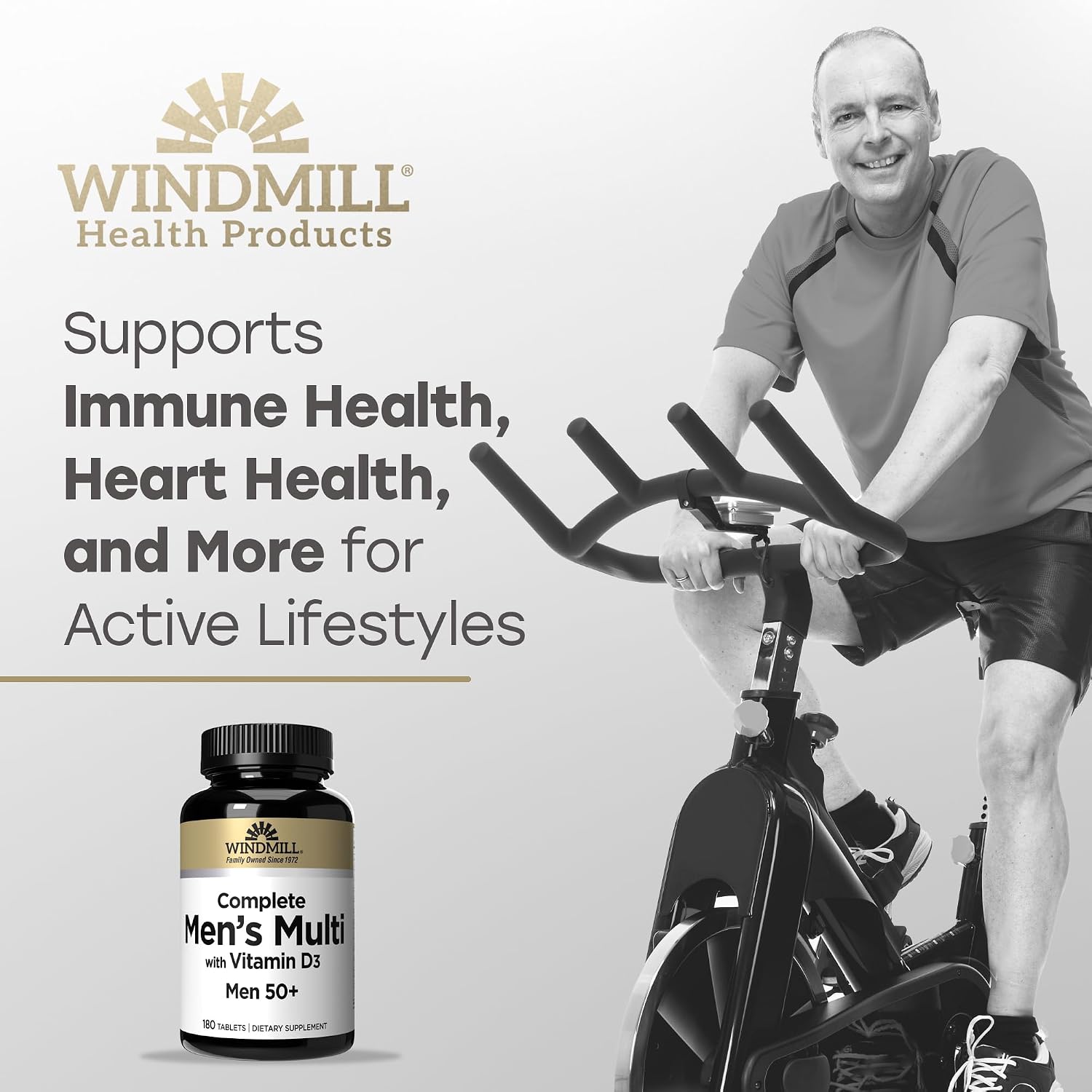 Windmill Natural Vitamins Men’s Multi 50+ - 180 Comprimidos
