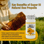 Nu-Health Super III Natural Bee Propolis, Vitamin C Zinc, 200 Softgels