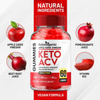 Ketologenic Keto ACV Gummies Avanzadas - Pack de 3 (180 Gominolas)