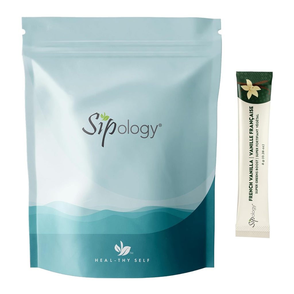 Sipology Super Greens Boost - French Vanilla - 10 Stick Pack