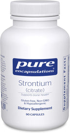 Pure Encapsulations Estroncio (Citrato) | Suplemento alimenticio hipoalergénico | 90 Cápsulas