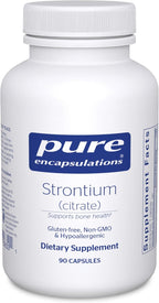 Pure Encapsulations Strontium (Citrate) | Hipollagergenic Supplement for Bone Health | 180 Capsules