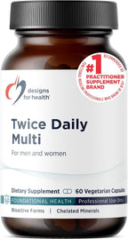 Designs for Health Multivitamínico Metilado para Mujeres y Hombres - Suplemento Diario Sin Hierro con Vitaminas B12 y Folato Metilados, C, D, E y Más (120 Cápsulas)