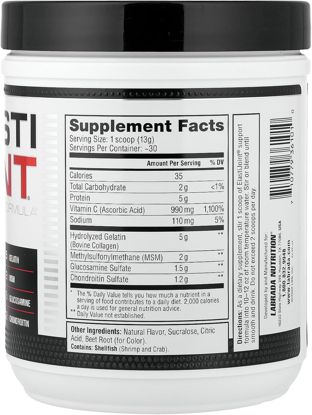 Labrada Nutrition ElastiJoint, Fruit Punch, 350 g