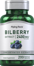 Piping Rock Extracto de Arándano Negro, 2400 mg por Ración, 200 Cápsulas Vegetarianas