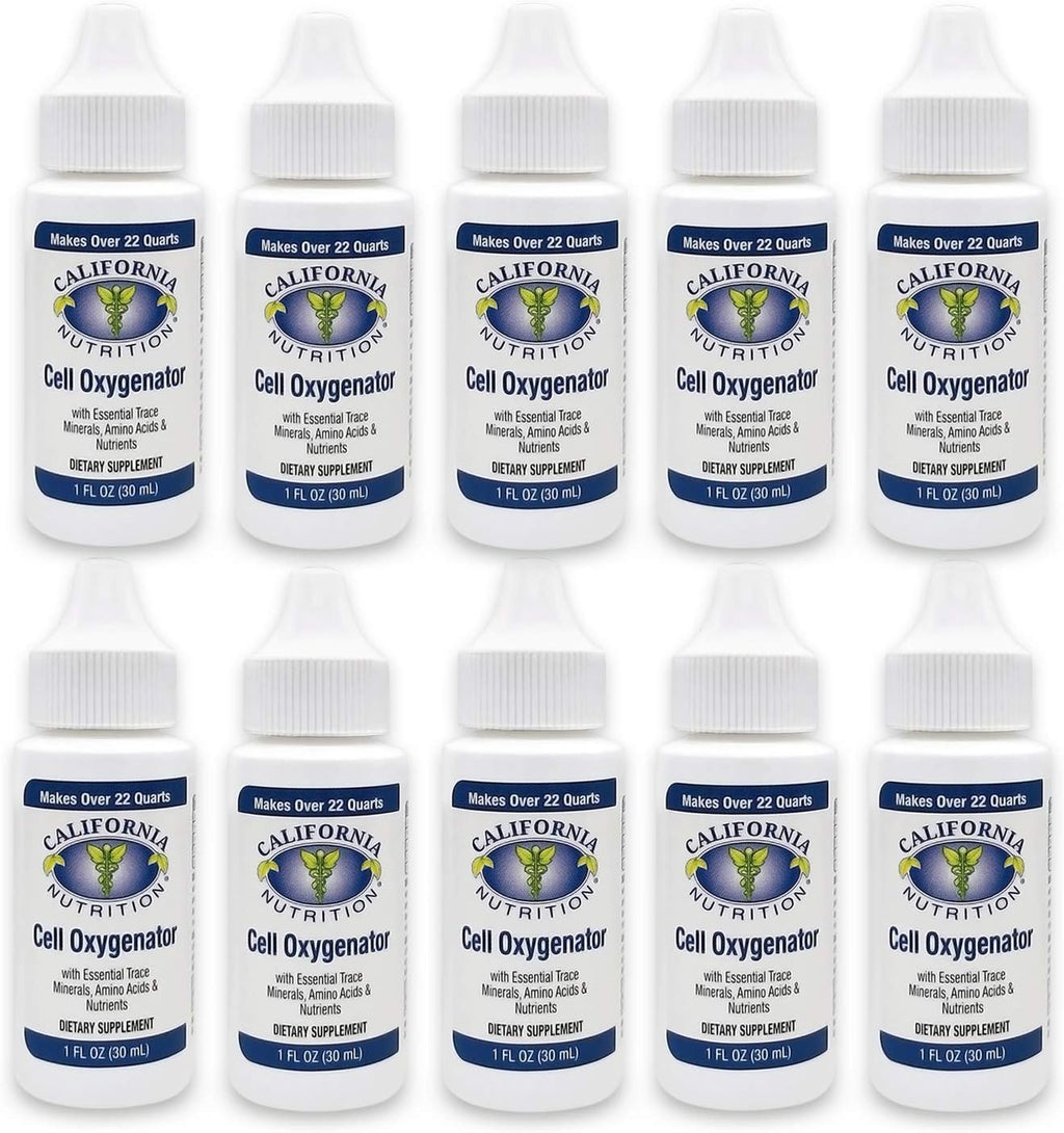 Cell Oxygenator Gotas de Oxígeno Líquido - Pack de 10 (30ml cada una)