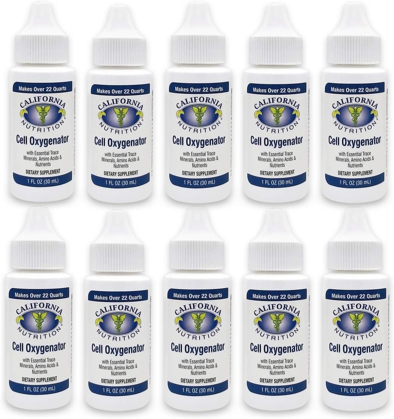 Cell Oxygenator Gotas de Oxígeno Líquido - Pack de 10 (30ml cada una)