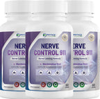 Nerve Control 911 – Suplemento botánico avanzado para el apoyo nervioso con pasiflora, raíz de malvavisco y corydalis – Promueve la calma diaria y el bienestar del sistema nervioso central – 2 unidades