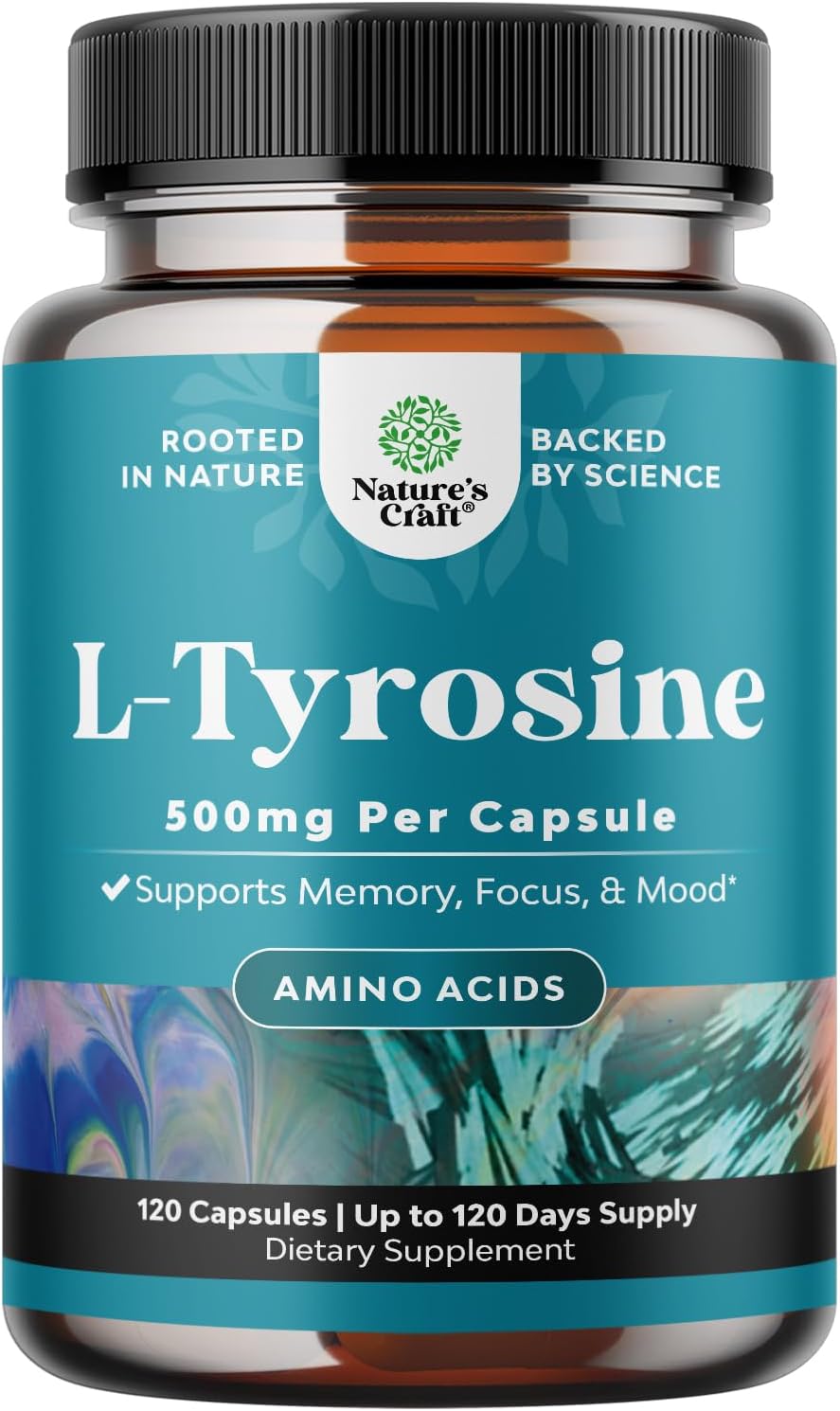 L-Tirosina 500mg en Cápsulas – Aminoácido para el Rendimiento Cognitivo