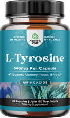 L-Tirosina 500mg en Cápsulas – Aminoácido para el Rendimiento Cognitivo