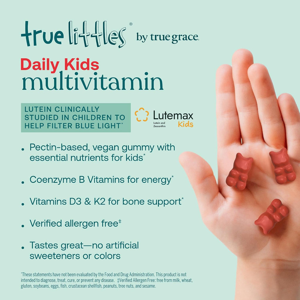 True Grace True Littles Daily Kids Multi - 120 gominolas de pectina - Multivitamínico infantil