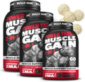 Bully Max 2-en-1 Tabletas Masticables para Perros - Vitaminas y Suplementos para Aumento de Masa Muscular y Crecimiento - Multivitamínico Canino para Todas las Razas y Edades - 60 Comprimidos, 3 Botellas