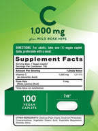 Nature's Truth Vitamina C 1000 mg con Escaramujo | 110 Comprimidos | Vegano, No-GMO y Sin Gluten