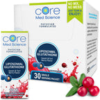 Core Med Science Liposomal Glutathione - 500 mg, 118 ml - Antioxidant Food Supplement