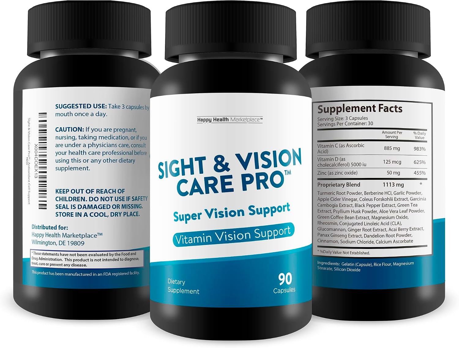 Sight & Vision Care Pro - Complejo de Vitaminas y Minerales para la Visión