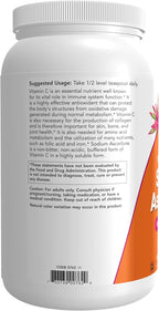 NOW Foods Sodium Ascorbate Powder - Buffered Vitamin C - 1.36 kg (3 lbs)