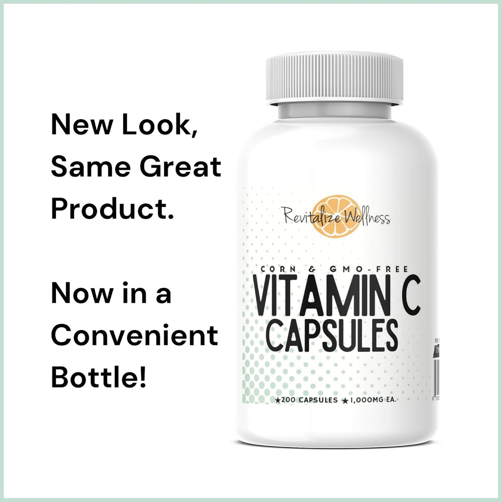 Revitalize Wellness Vitamina C Cápsulas 1000 mg - 200 Cápsulas