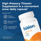 Bariatric Fusion Vitamina B1 (Tiamina) 100 mg - 90 Cápsulas para Pacientes de Cirugía Bariátrica