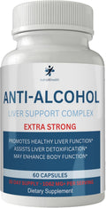 Suplemento Anti Alcohol Craving, Complejo Anti-Alcohol, 60 Cápsulas para Reducir Antojos