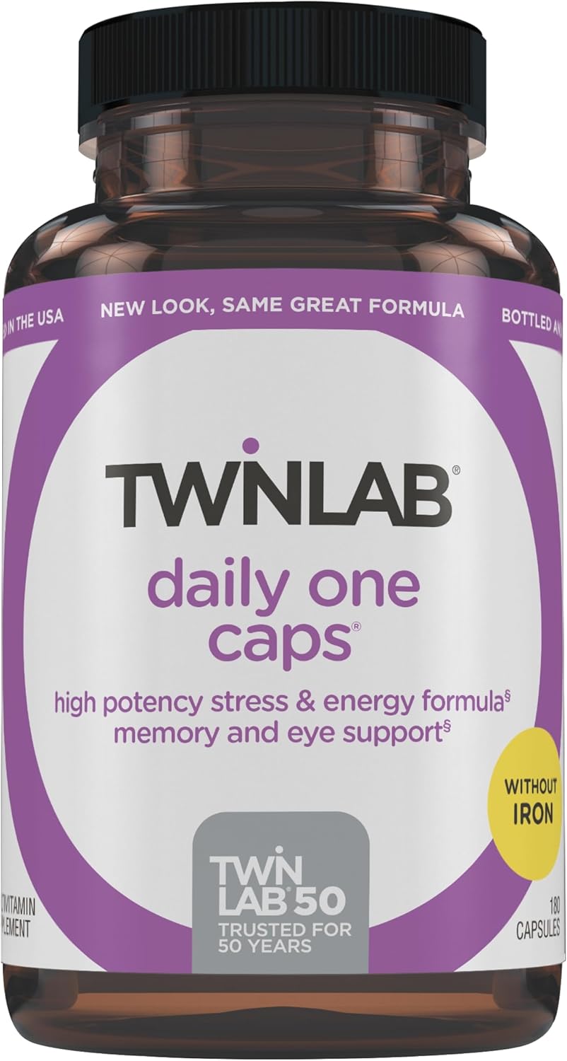 Twinlab Daily One Iron-Free - Multivitamin with Minerals, 180 Capsules