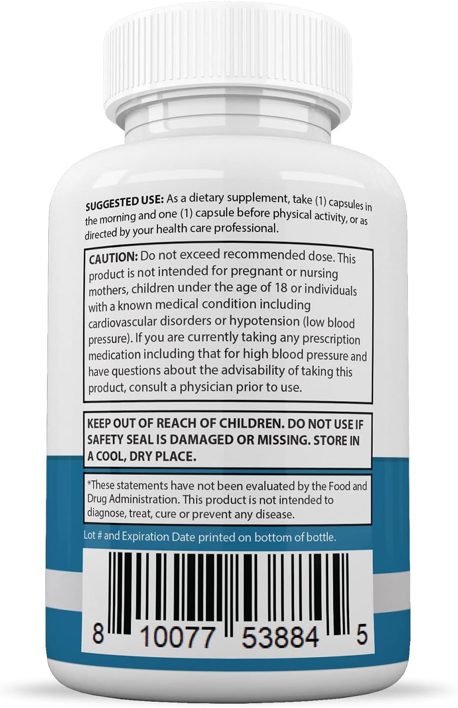 Justified Laboratories Glucotrust Max 1295MG (2 Envases, 120 Cápsulas)