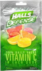 Halls Defense Vitamin C Drops Surtido Cítrico - 30 uds, Pack de 3