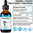 Gotas de Alivio para la Tos de las Perreras en Perros - Suplemento Herbal Natural 60ml