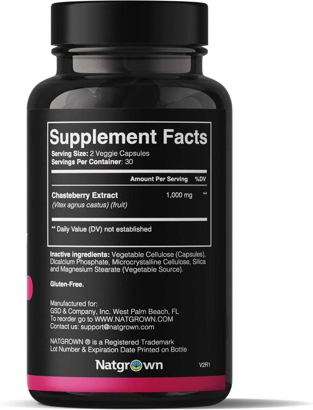 Natgrown Vitex Chasteberry 1.000 mg - 60 Cápsulas