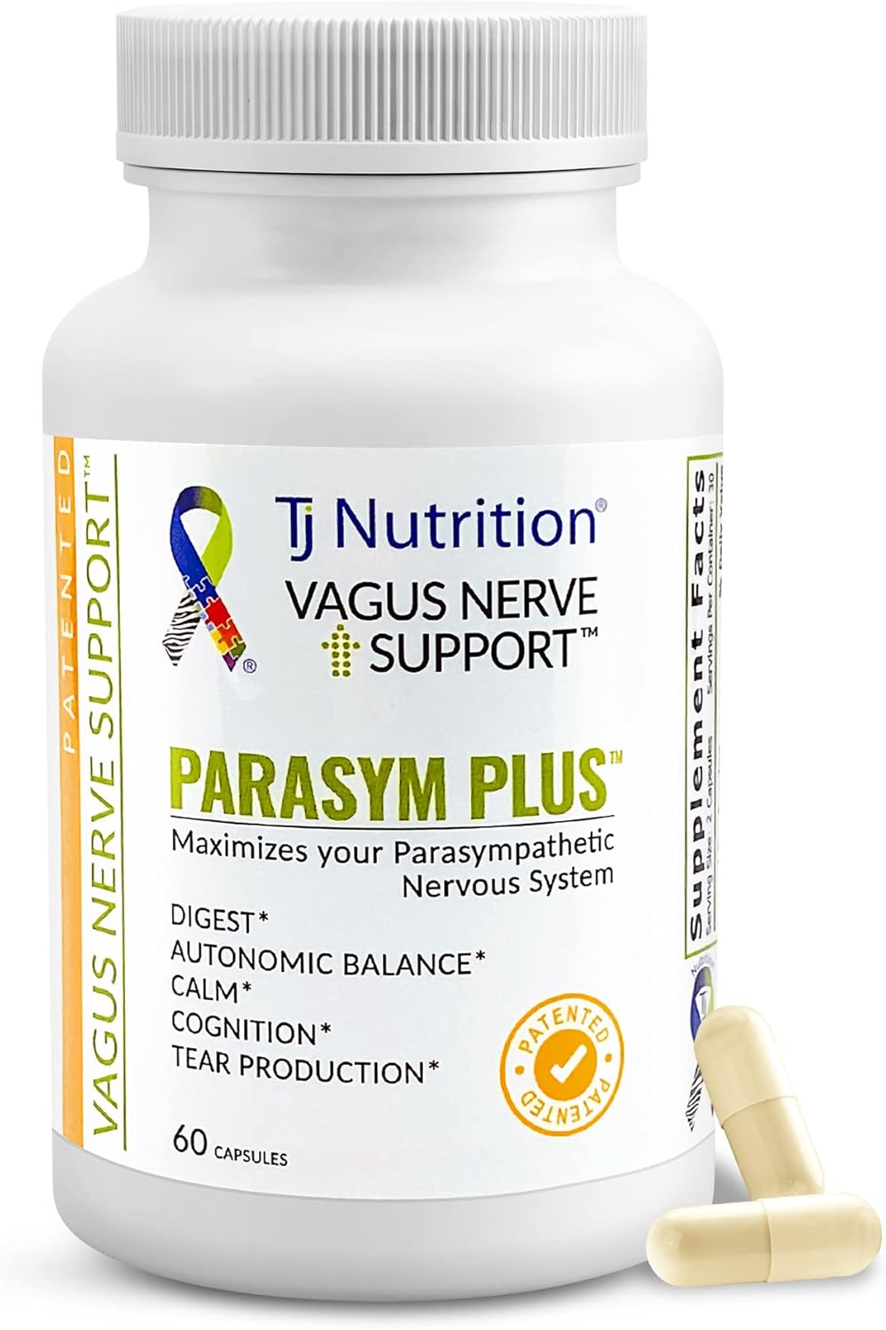 Parasym Plus – Suplemento para el Nervio Vago, Digestivo y Memoria | 60 Cápsulas