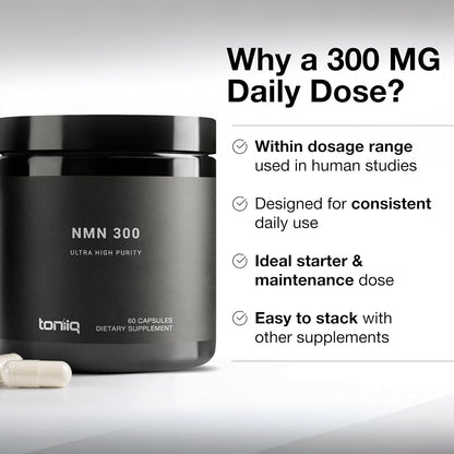 Toniiq Stabilized NMN Capsules - 300mg - 98% Pureza - 60 Cápsulas – Image 2