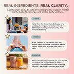 MAKE TIME Brain Health Powder - Suplemento en Polvo para Mujer (Salud Cerebral, Energía y Belleza) - 7.4 oz (30 raciones)