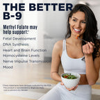 KAL Methyl Folate 400 mcg - 5-MTHF Forma Activa - 90 Comprimidos