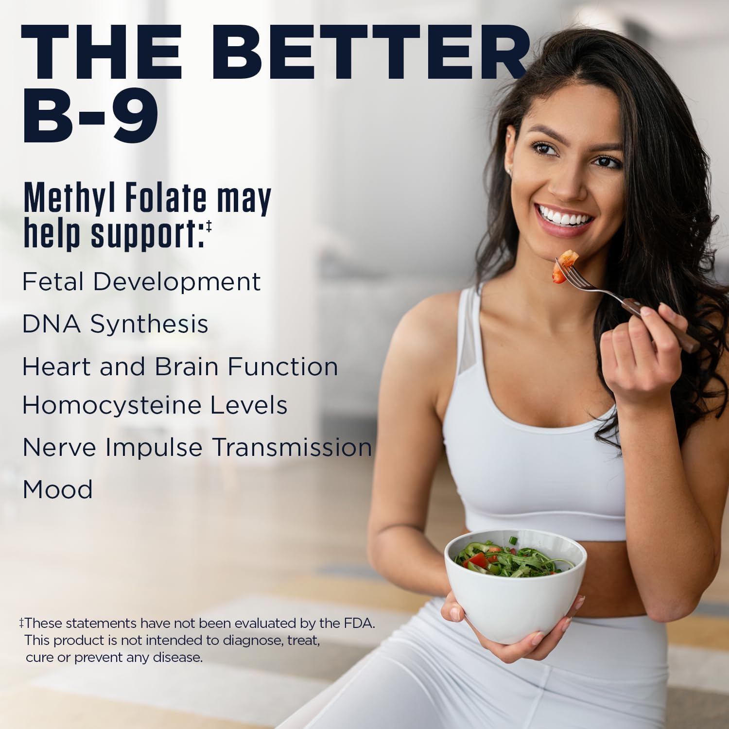 KAL Methyl Folate 400 mcg - 5-MTHF Forma Activa - 90 Comprimidos
