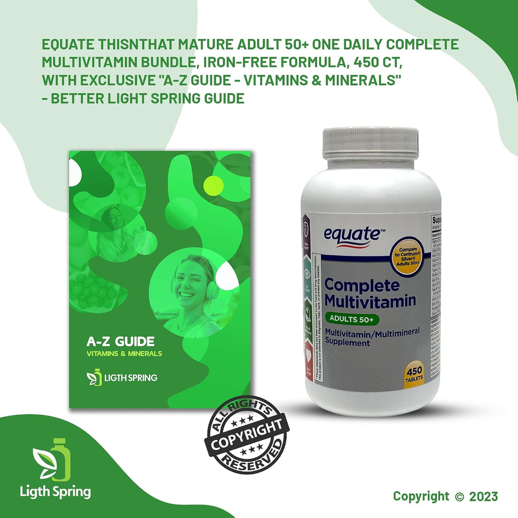 Equate Multivitamínico Completo para Adultos 50+ - 450 Comprimidos