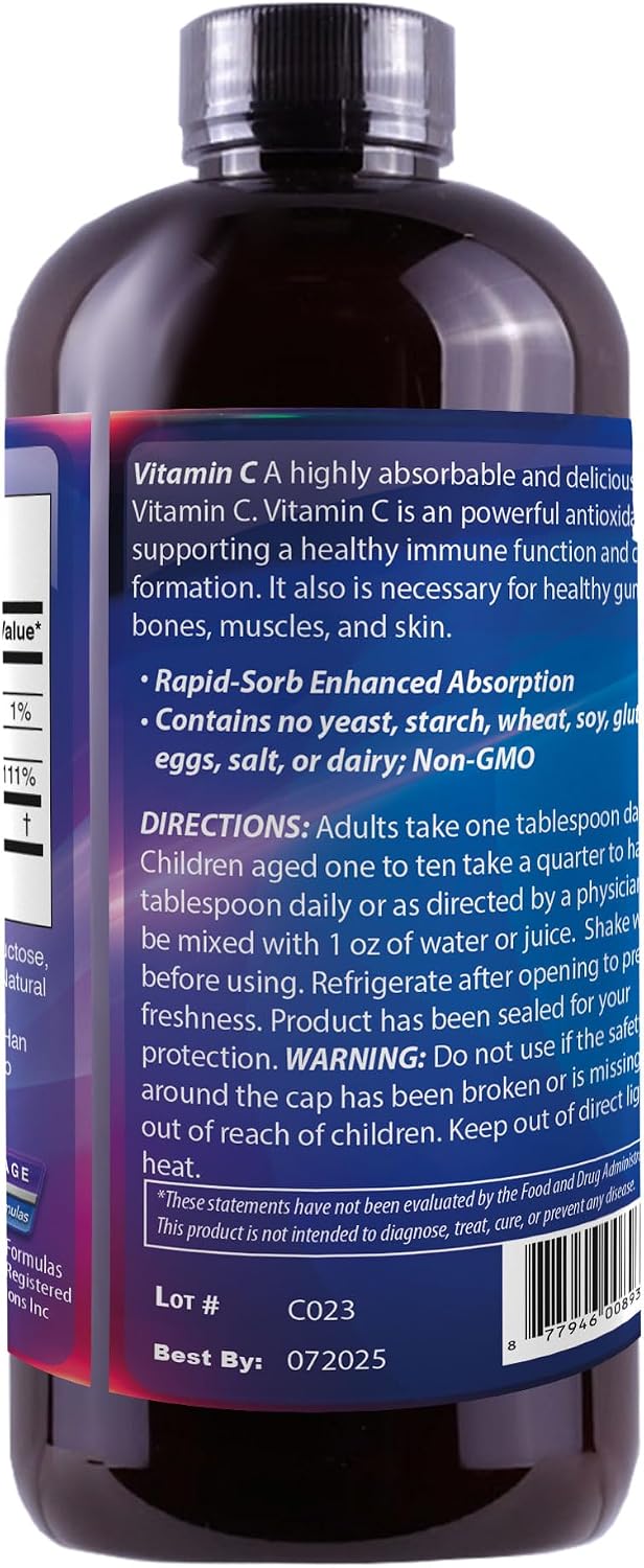 Liquid Vitamin C + Bioflavonoids 16oz – Image 5